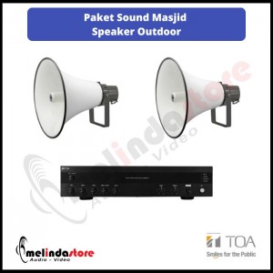 Paket Sound System Outdoor Masjid Speaker Corong TOA | 2 Speaker